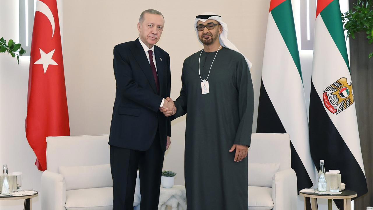 Cumhurbaşkanı Erdoğan ve BAE Devlet Başkanı Al Nahyan Görüştü