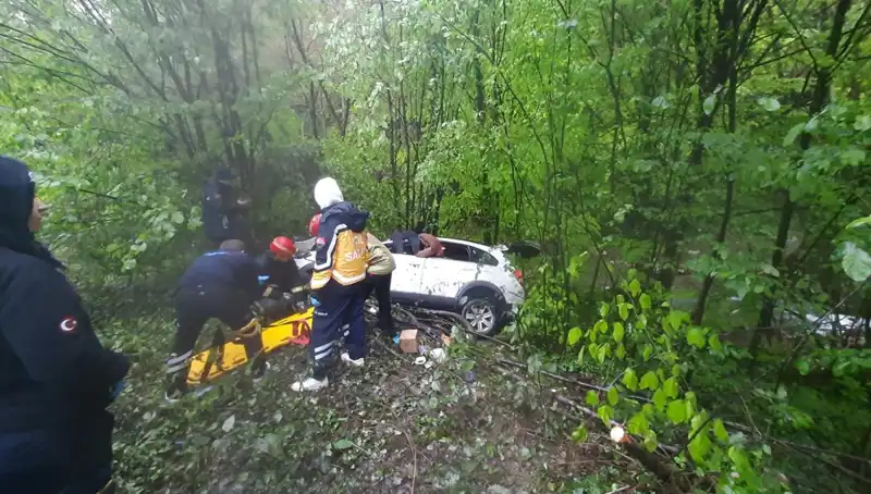 Ormanda Direksiyon Hakimiyetini Kaybeden Araç: Korkunç Kaza Sonrası Bilanço