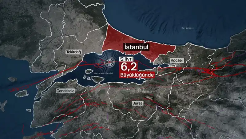 İstanbul'da 6,2 Büyüklüğünde Deprem: Halk Korku İçinde Sokağa Döküldü