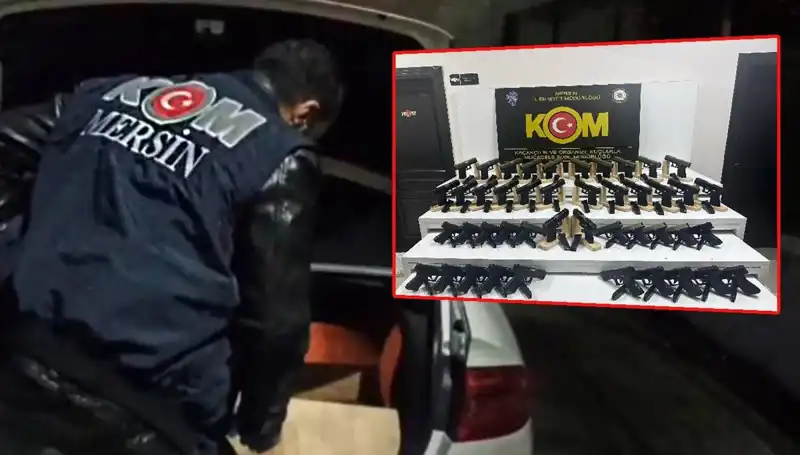 Mersin'de Şaşırtan Operasyon: Otomobil Yerine Silah Deposuna Rağbet