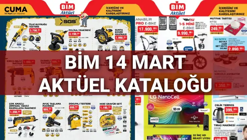 BİM 14 Mart Aktüel Kataloğu ile Yenilikler Raflarda